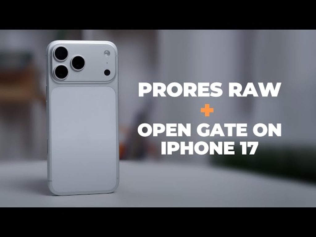 Filmare ProRes Log iPhone 17 Pro