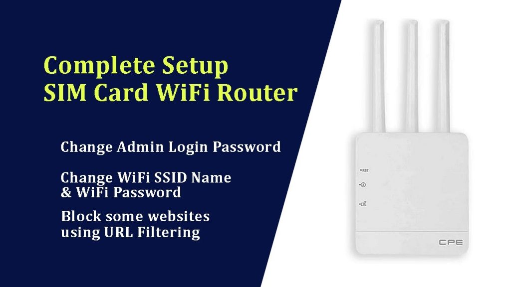 Cum configurezi un router cu cartela SIM