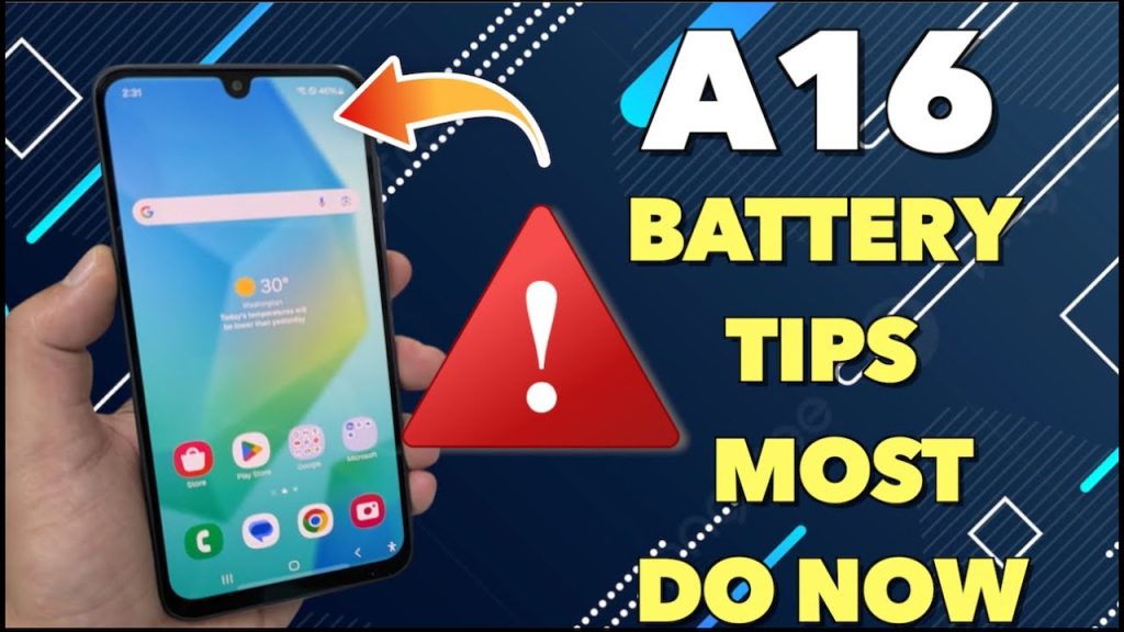 Samsung Galaxy a16 review baterie