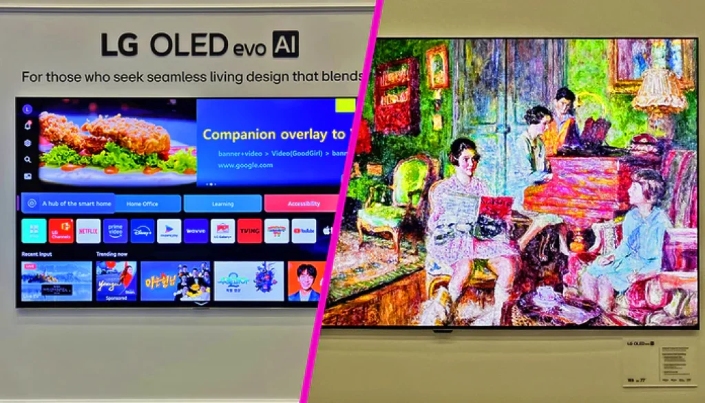 LG OLED evo W6 procesor Alpha 11 Gen 3 AI