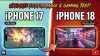iPhone 17 vs iPhone 18