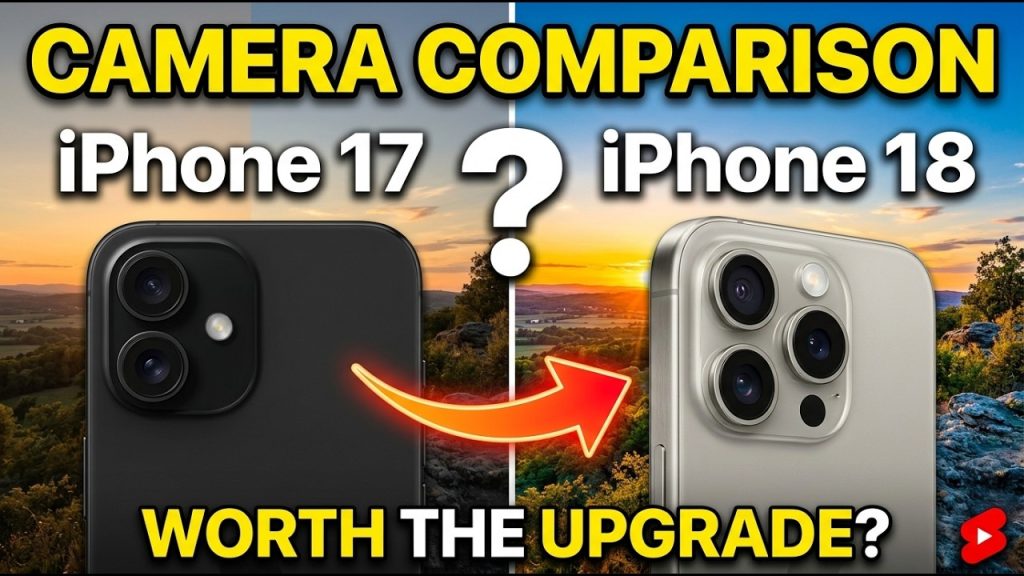 iPhone 17 vs iPhone 18 camera