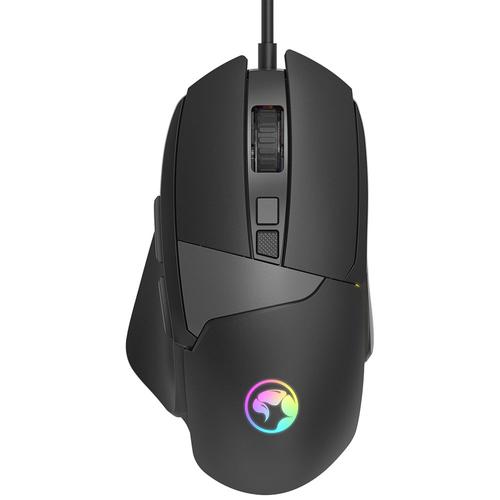 Mouse Gaming Marvo M411, 12800 dpi, USB, iluminare RGB (Negru)