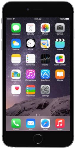 Telefon Mobil Apple iPhone 6 Plus, Procesor Apple A8 Dual Core 1.4 GHz, IPS LED-backlit widescreen Multi‑Touch 5.5inch, 1GB RAM, 16GB flash, 8MP, Wi-Fi, 4G, iOS 8 (Gri)