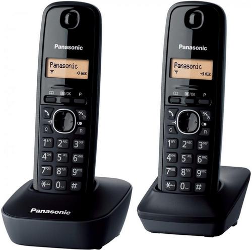 Telefon Fix Twin Panasonic KX-TG1612FXH (Negru) poza 2021