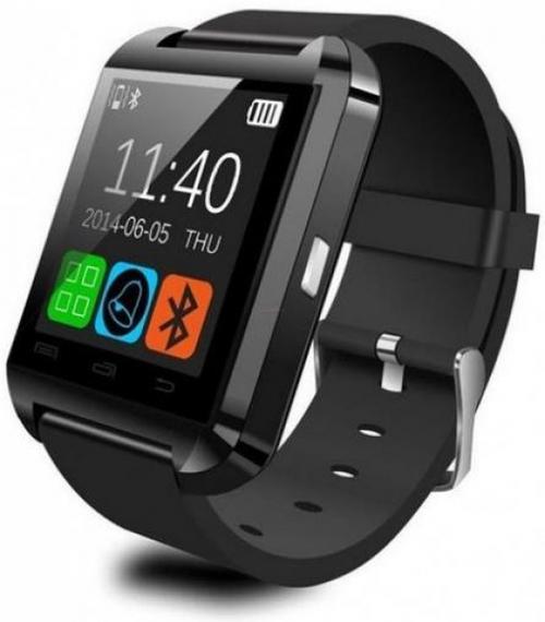 Smartwatch iUni U8+, Capacitive touchscreen, Bluetooth, Bratara silicon (Negru)