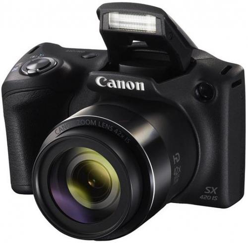 Aparat Foto Digital Canon PowerShot SX420IS, 20 MP, Filmare HD, Zoom optic 42x (Negru)