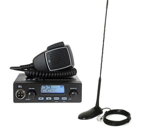 Kit statie radio CB TTi TCB-550 + antena PNI Extra 45 (Negru)