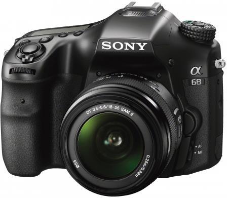 Aparat Foto D-SLR Sony Alpha A68K, Obiectiv 18-55mm, Filmare Full HD, 24.2 MP (Negru)
