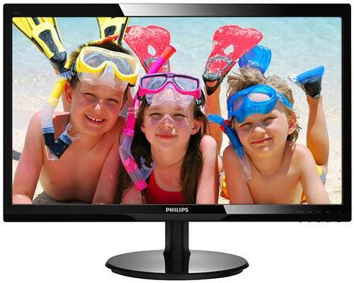 Monitor TFT LED Philips 24inch 246V5LDSB, Full HD (1920 x 1080), VGA, DVI, HDMI, 1 ms (Negru)