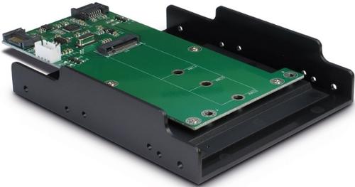 Adaptor Inter-Tech KT023B 3.5 inch 1x SATA Male - 1x M.2 SATA SSD de la evomag.ro