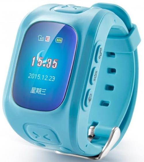 Smartwatch iUni U6, LCD Capacitive touchscreen 1.5inch, 2G, GPS, Bratara silicon, dedicat pentru copii (Albastru)