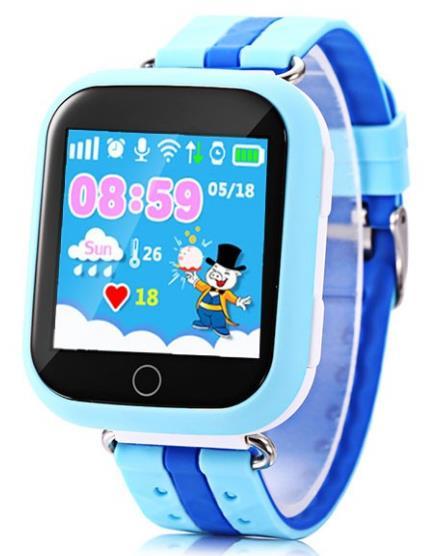 Smartwatch iUni Kid601, LCD 1.54inch, 2G, GPS, Bratara silicon, Jocuri, dedicat pentru copii (Albastru)