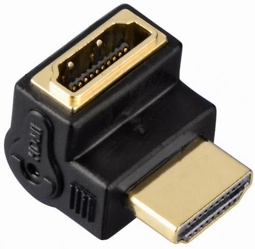 Adaptor HDMI Hama 83010, unghiular, 90° (Negru)