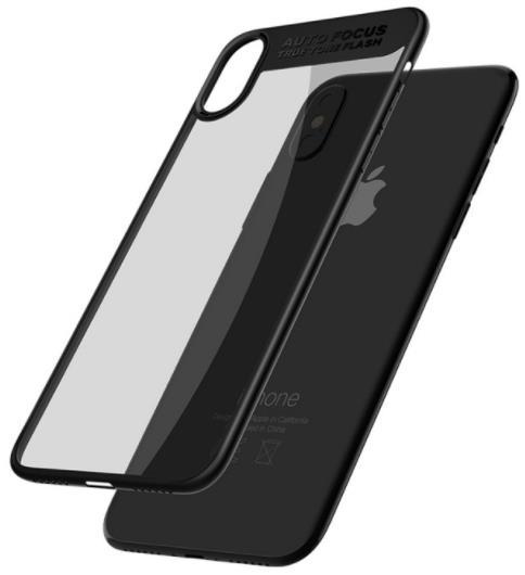 Protectie Spate Mcdodo Dual Clear Bumper pentru iPhone X (Transparent/Negru)