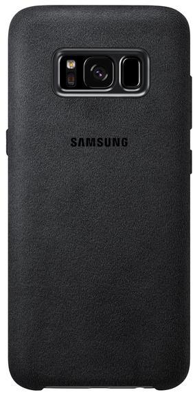 Protectie Spate Samsung Alcantara Cover EF-XG955ASEGWW pentru Samsung Galaxy S8 Plus G955F (Gri)
