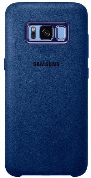 Protectie Spate Samsung Alcantara Cover EF-XG955ALEGWW pentru Samsung Galaxy S8 Plus G955F (Albastru)