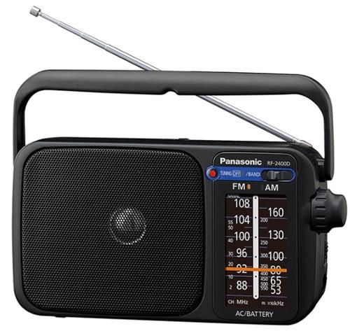 Radio portabil Panasonic RF-2400DEG-K, FM/AM (Negru) imagine noua