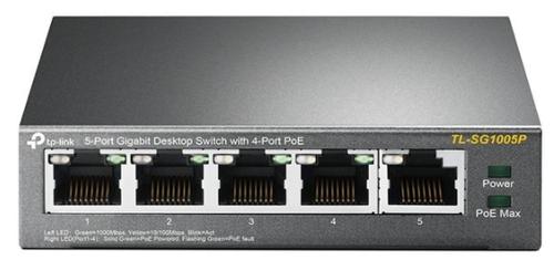 Switch TP-LINK TL-SG1005P, Gigabit, 5 Porturi, PoE imagine noua