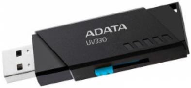 Stick USB A-DATA UV330 128GB, USB 3.1 (Negru) title=Stick USB A-DATA UV330 128GB, USB 3.1 (Negru)