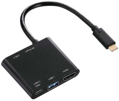 Adaptor Hama 135729, USB-C – Multiport (Negru) evomag.ro imagine noua tecomm.ro