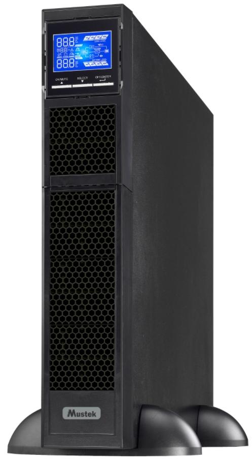 UPS Mustek PowerMust 3000 RM Sinewave LCD Online, 3000VA/3000W, 8x IEC C13, 1x IEC C19 (Negru)