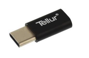 Adaptor Tellur TLL155161, USB Type-C – microUSB (Negru) imagine noua