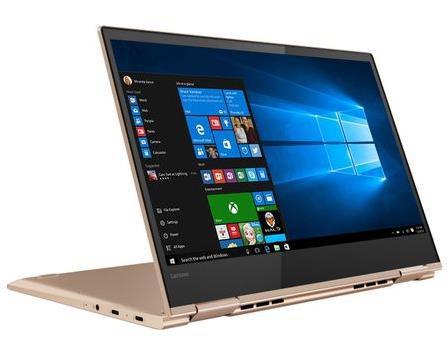 Laptop 2in1 Lenovo IdeaPad Yoga 730 (Procesor Intel® Core™ i7-8550U (8M Cache, up to 4.00 GHz), Kaby Lake R, 13.3 FHD, Touch, 8GB, 256GB SSD, Intel UHD Graphics 620, Wireless AC, Tastatura iluminata, Win10 Home, FPR, Auriu)