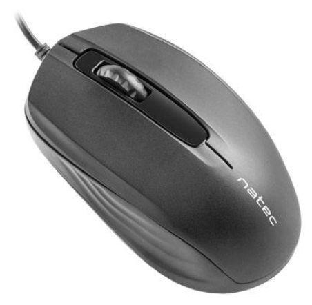Mouse Optic Natec Hoopoe NMY-0878, 1600 DPI, USB (Negru)