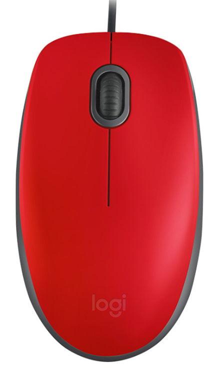 Mouse Logitech M110 Silent, 1000 DPI, Optic (Rosu) evomag.ro imagine noua 2022