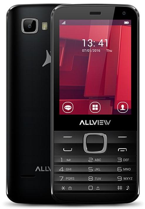 Telefon mobil Allview H4 Join, Procesor Dual-core 1.7GHz, Ecran TFT 2.8inch, 3.2MP, 256MB RAM, 512MB FLASH, Bluetooth, 3G, WiFi, Dual Sim (Negru)