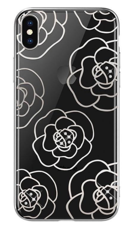 Protectie Spate Devia Camellia DVCCIP65SV pentru iPhone XS Max (Argintiu)