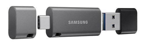 Stick USB Samsung DUO Plus, 64GB, USB 3.1, USB Type-C (Negru/Gri)