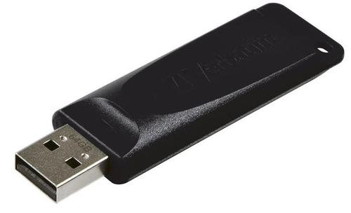 Stick USB Verbatim Slider, 64GB, USB 2.0 (Negru) 