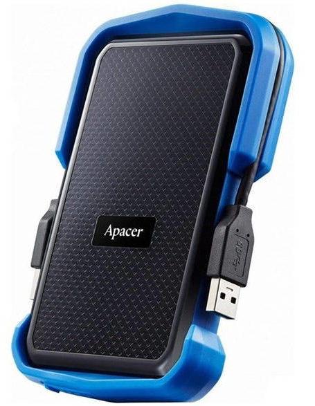 HDD Extern Apacer AC631, 2TB, USB 3.1, ShockProof, 2.5inch (Negru/Albastru)