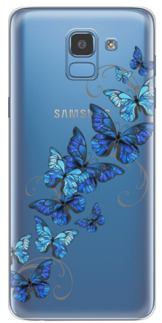 Protectie Spate Lemontti Art Butterflies LEMHSPJ618BT pentru Samsung Galaxy J6 2018 (Multicolor)