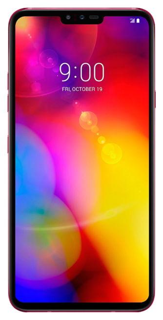 Telefon Mobil LG V40 ThinQ, Procesor Octa-Core 2.7GHz / 1.7GHz, P-OLED capacitive touchscreen 6.4inch, 6GB RAM, 128GB Flash, Camera Tripla 12+12+16MP, 4G, Wi-Fi, Dual SIM, Android (Rosu)