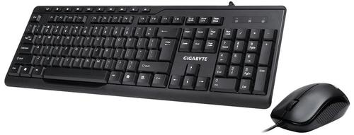 Kit Tastatura si Mouse Wired Gigabyte KM6300, USB, US Layout (Negru) imagine