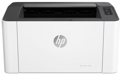 Imprimanta HP Laser 107w, monocrom, A4, 20 ppm, USB, WiFi (Alb) imagine noua