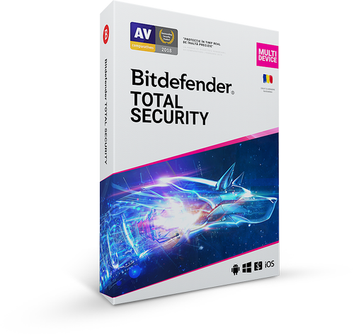 Image of Bitdefender Total Security 2020, 10 PC, 1 ani, Licenta noua, DVD/Retail