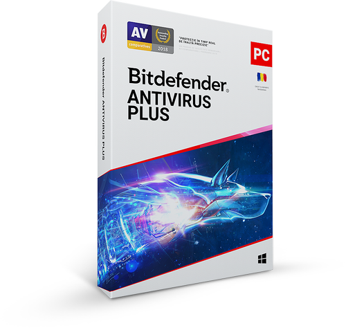 Bitdefender Antivirus Plus 2020, 1 PC, 1 ani, Licenta noua, BOX/Retail