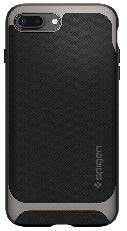 Protectie Spate Spigen Neo Hybrid Herringbone 055CS22227 pentru iPhone 8 Plus / 7 Plus (Negru/Gri)
