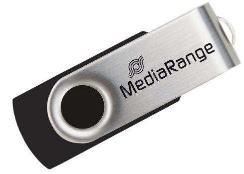 Stick USB MediaRange MR913, 128GB, USB 2.0 (Negru/Argintiu)