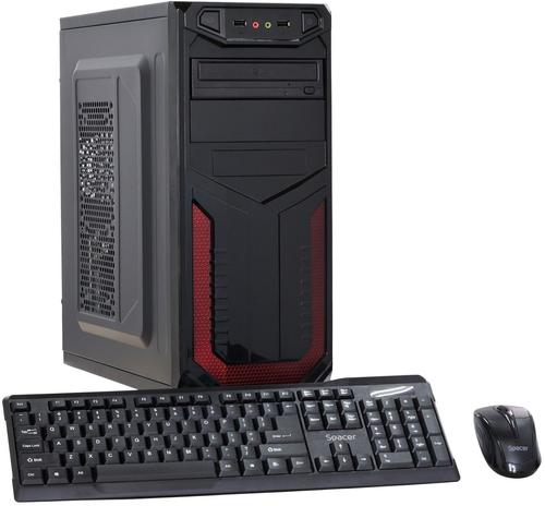 Calculator Sistem PC (Procesor Intel® Core™ i3-4170 (3M Cache, up to 3.70 GHz), Haswell, 8GB DDR3, 120GB SSD, DVD-RW, Cadou Tastatura + Mouse, Negru)
