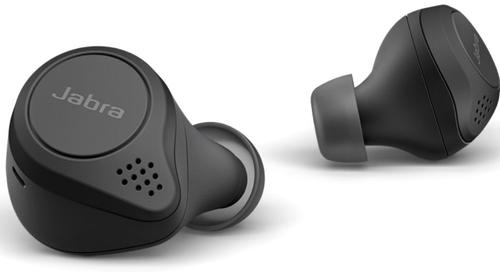 Casti Stereo Jabra Elite 75t, Bluetooth, Microfon (Negru) evomag.ro imagine noua 2022
