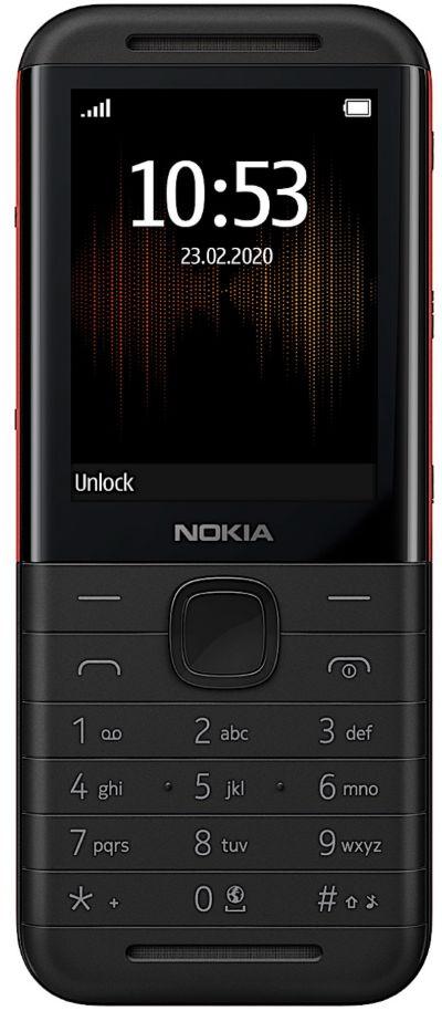Telefon Mobil Nokia 5310 (2020), Ecran 2.4inch, 8MB RAM, 16MB Flash, Camera VGA, 2G, Bluetooth, Dual SIM (Negru/Rosu)