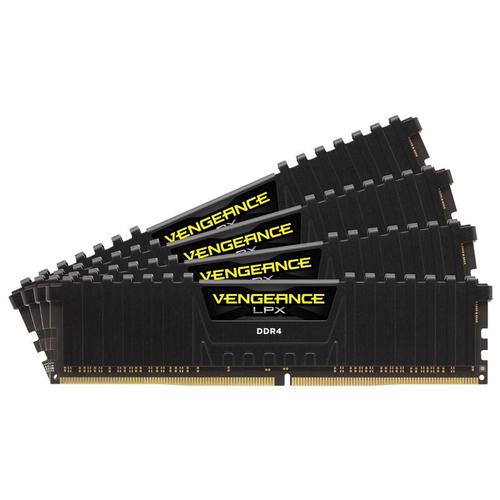 Memorii Corsair Vengeance LPX Black 64GB(4x16GB) DDR4-2666Mhz, CL16 Quad Channel