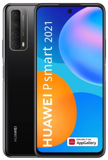 Telefon Mobil Huawei P Smart 2021, Procesor Octa-Core Kirin 710A, IPS LCD Capacitive touchscreen 6.67inch, 4GB RAM, 128GB Flash, Camera Quad 48 + 8 + 2 + 2 MP, 4G, Wi-Fi, Dual SIM, Android (Negru)