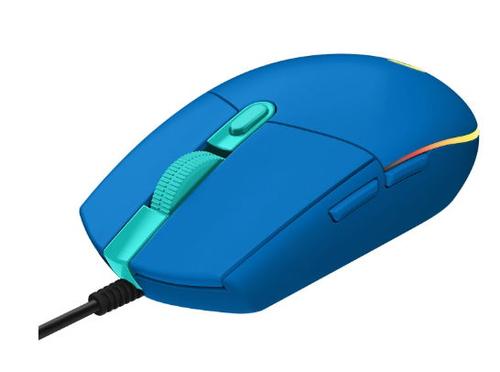 Mouse Gaming Logitech G102 Lightsync, 8000 dpi, iluminare RGB, USB (Albastru) imagine evomag.ro 2021