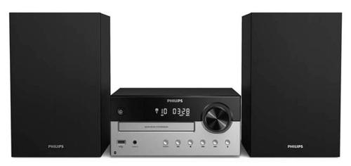 Micro Sistem audio Philips TAM4205/12, 60W, CD, FM, USB, Bluetooth, Aux, telecomanda (Negru/Gri)